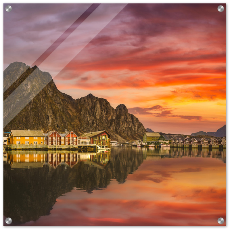 Lofoten Sunset - Svolvær, Northern Norway - Norway wall art print