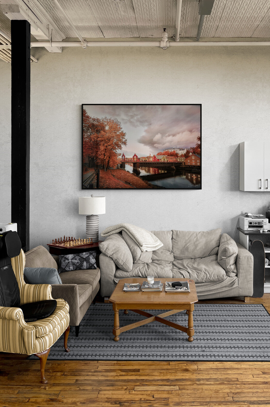 Trondheim in Autumn - City in Fall Colors - Norwegian landscape photography