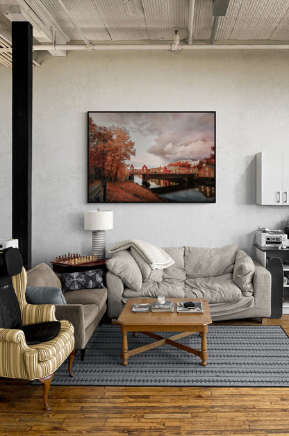 Trondheim in Autumn - City in Fall Colors - Norwegian landscape photography