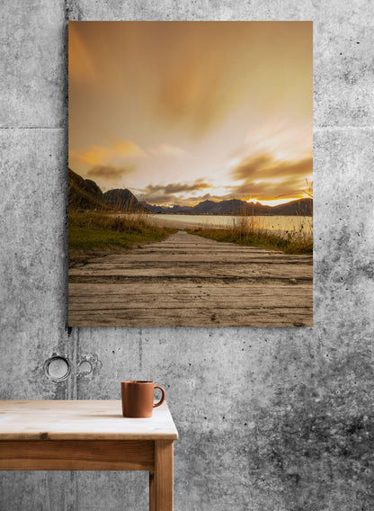 Ramberg Beach Sunset - Lofoten, Northern Norway - Norway wall art print