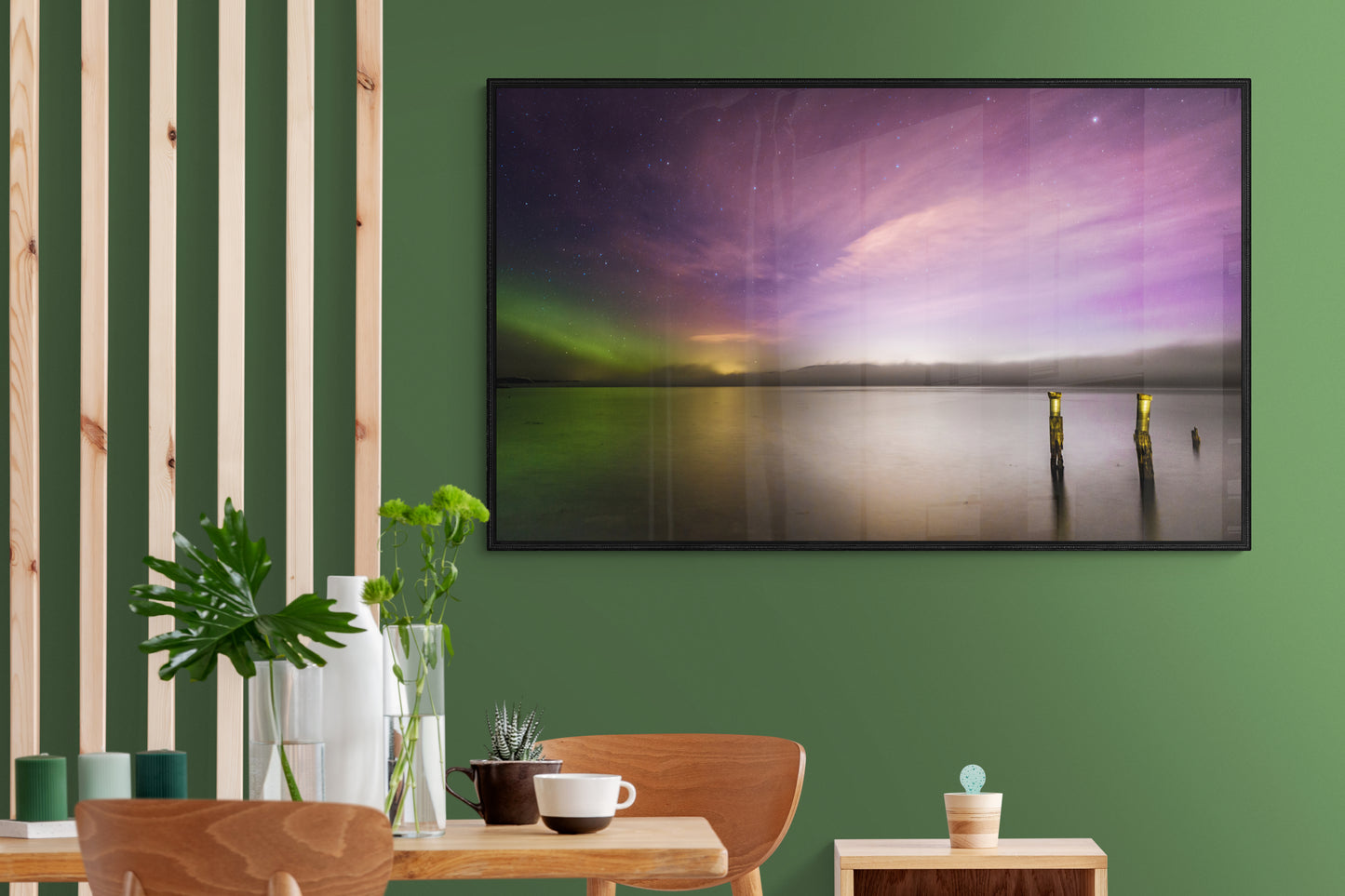 Northern Lights Over the Sea - Orkanger, Trøndelag - fine art photo print