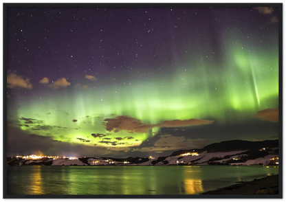 Aurora Night - Northern Lights at Byneset, Trondheim - fine art photo print