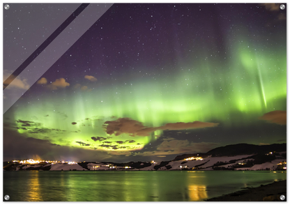 Aurora Night - Northern Lights at Byneset, Trondheim - Norwegian landscape photography