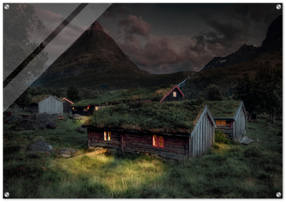 Night in Innerdalen - Dusk in Norway's Mountain Valley - fine art photo print