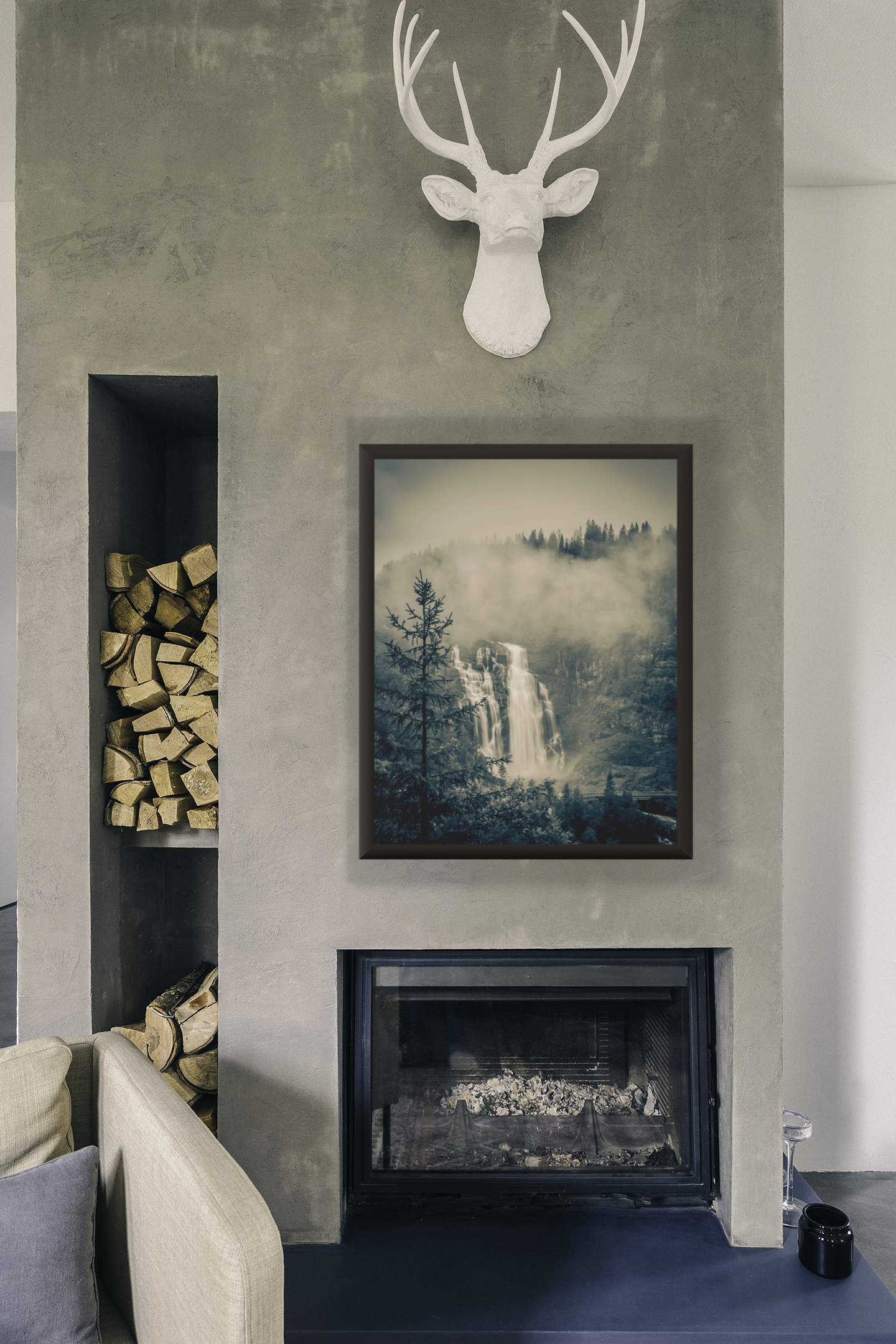 Skjervsfossen Waterfall - Voss, Western Norway - fine art photo print