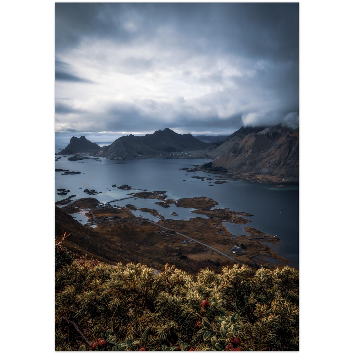 Lofoten Islands - View from Stamsundheia, Northern Norway - fine art photo print