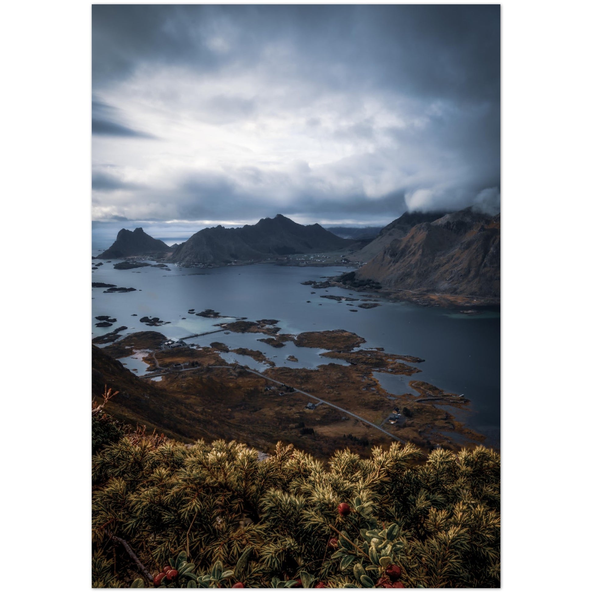 Lofoten Islands - View from Stamsundheia, Northern Norway - fine art photo print
