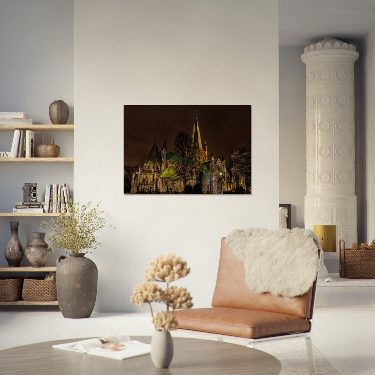 Nidaros Cathedral by Night - Trondheim, Norway - fine art photo print