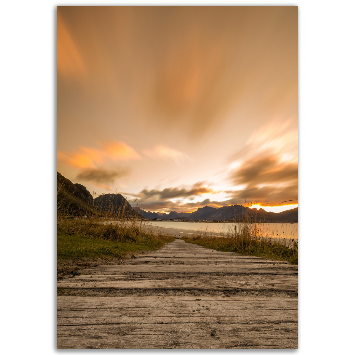 Ramberg Beach Sunset - Lofoten, Northern Norway - fine art photo print