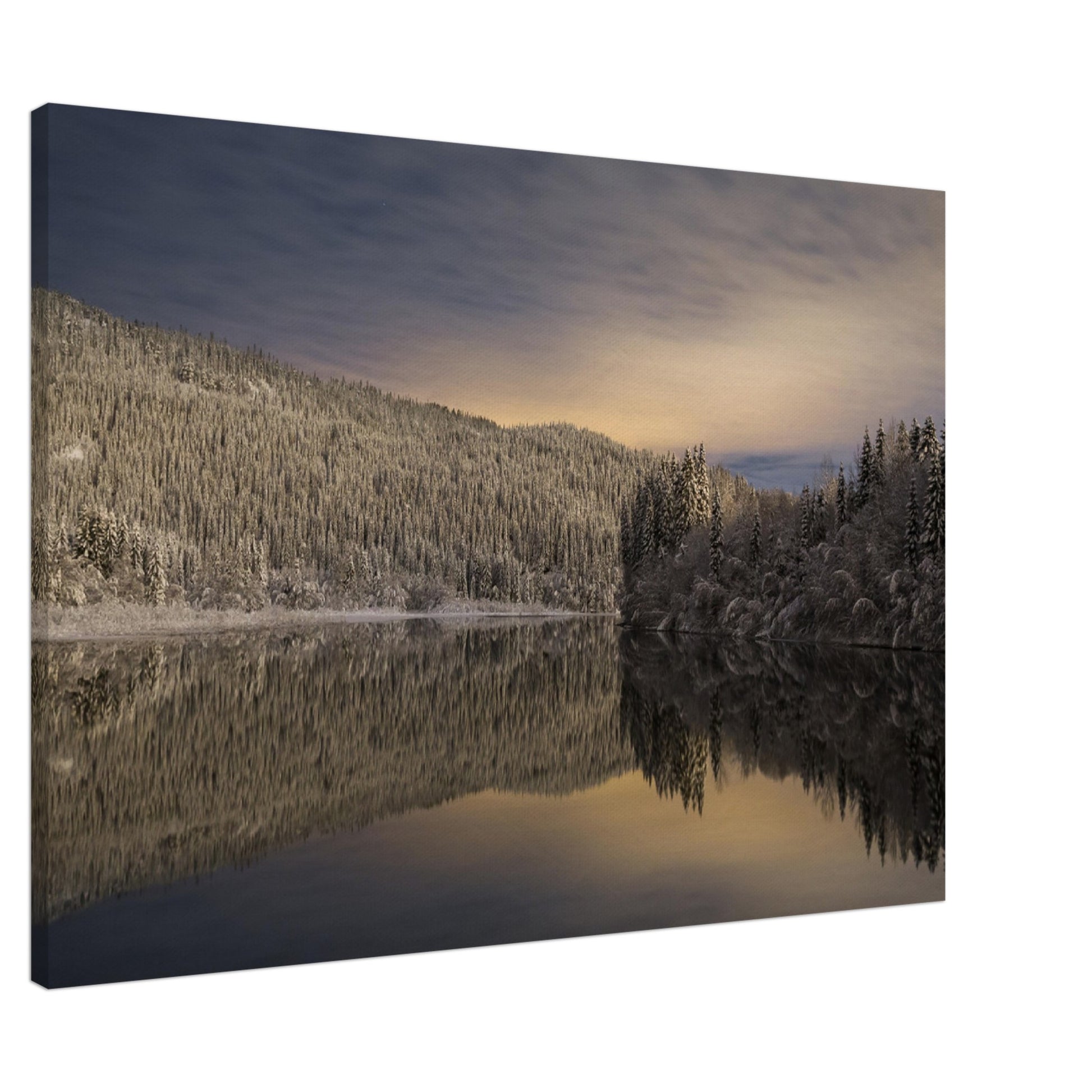 Silent Night - Nidelva River, Trondheim in Winter - fine art photo print