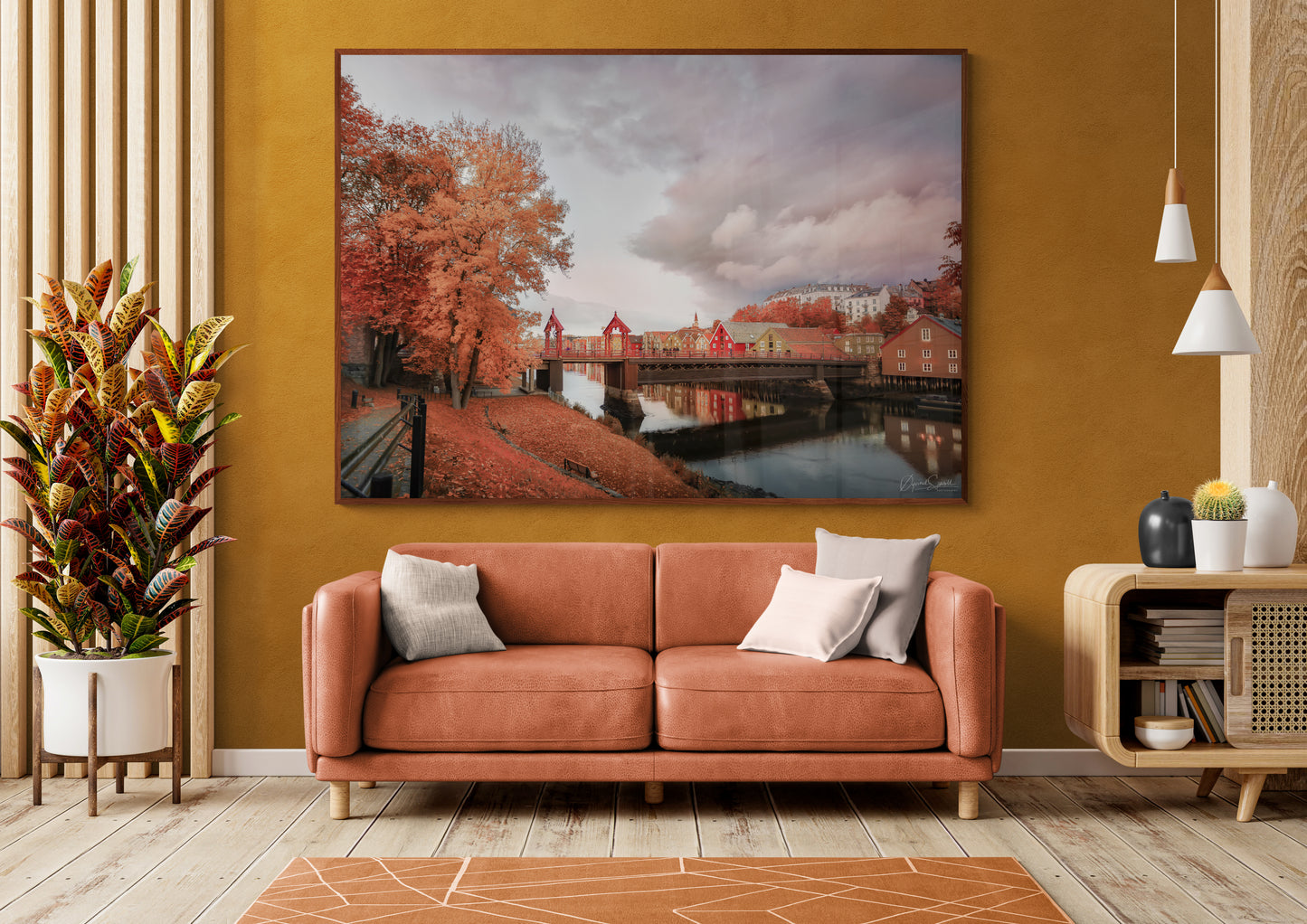 Trondheim in Autumn - City in Fall Colors - Norwegian landscape photography